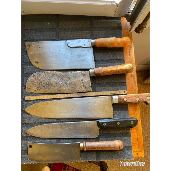 Couteaux de cuisine tres anciens