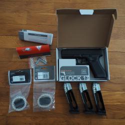 Glock 17 gen 5 MOS 4.5mm Plomb + chargeurs