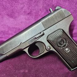 Pistolet FEG 48M (type TT33), calibre 7,62x25, Hongrie mono-matricule, holster & 2 chargeurs