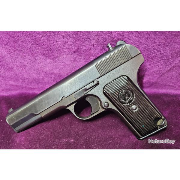 Pistolet FEG 48M (type TT33), calibre 7,62x25, Hongrie mono-matricule, holster & 2 chargeurs