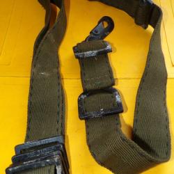 ARMEE AMERICAINE U.S : SANGLE AVEC BOUCLE EN ALUMINIUM ; SANS MARQUAGE U.S , LARGEUR 4,5 CM LONGUEUR