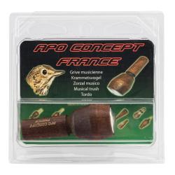 Appeau Grive Musicienne Helen Baud - Bois d'Acacia - Son R&eacute;aliste - Attirez les Grives Facilement or