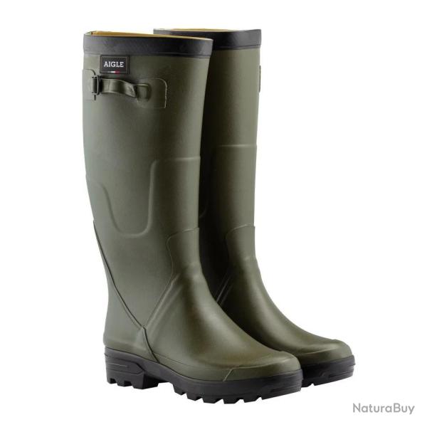 Bottes de Chasse Aigle Benyl Kaki - Mollet XL - Confort et Protection Optimale - Adapt�es aux Terrai