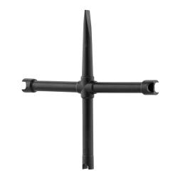 Clef D&eacute;monte Chemin&eacute;e Davide Pedersoli - Cruciforme Universelle - Acier Robuste - Pour un Entretien 