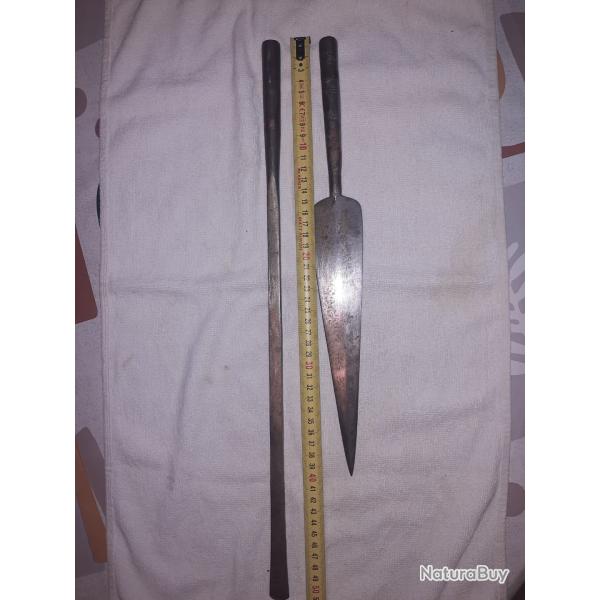 Pointe et sabot de sagaie