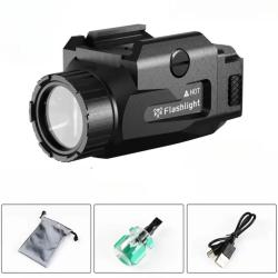 Lampe Tactique Rechargeable 800 Lumens Rail Picatinny 20 mm Airsoft Tir Sportif