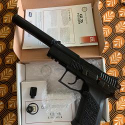 ASG CZ75 P-07 Duty co2 BB'S Blowback,mod&eacute;rateur de sons .