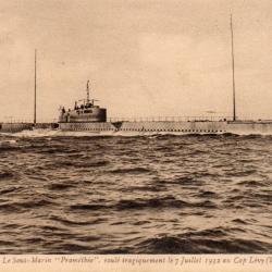 Carte Postale Sous-Marin Prom&eacute;th&eacute;e Cherbourg -N&deg;7771