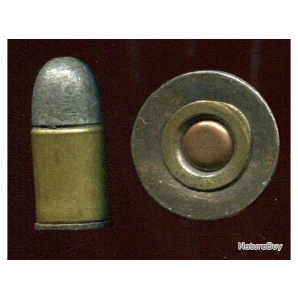 .450 Adams MKI  Mle 1867 - �tui en deux parties - bourrelet acier noir oxyd�