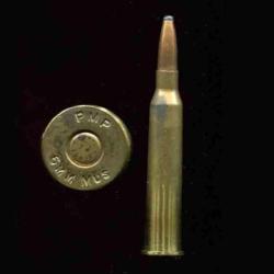 6 x 56 R MUSGRAVE - RARE Afrique du Sud - marquage : PMP 6mm MUS - balle cuivre 1/2 B