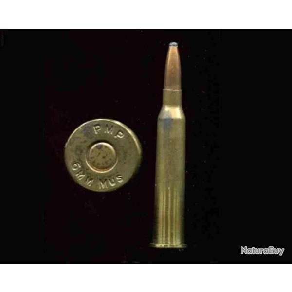 6 x 56 R MUSGRAVE - RARE Afrique du Sud - marquage : PMP 6mm MUS - balle cuivre 1/2 B