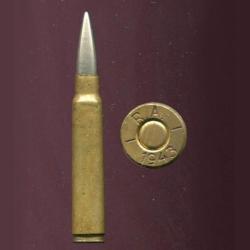 7.92 x 61 Norv&eacute;gien - RARE - &eacute;tui laiton 61 mm - marquage : RA-1938-