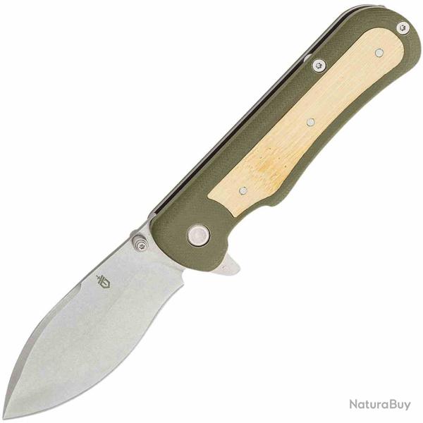 Couteau Gerber Confidant Lame Drop Point Acier 7Cr17MoV SW Manche G10 OD Green Liner Lock G1066476