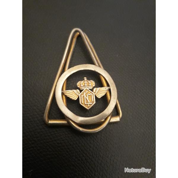 Pince a billets collection KLM .Compagnie royale d'aviation