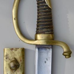 Sabre briquet d'infanterie la vieille Garde Imp&eacute;riale premier empire fran&ccedil;ais de 1809 tr&egrave;s bel &eacute;tat