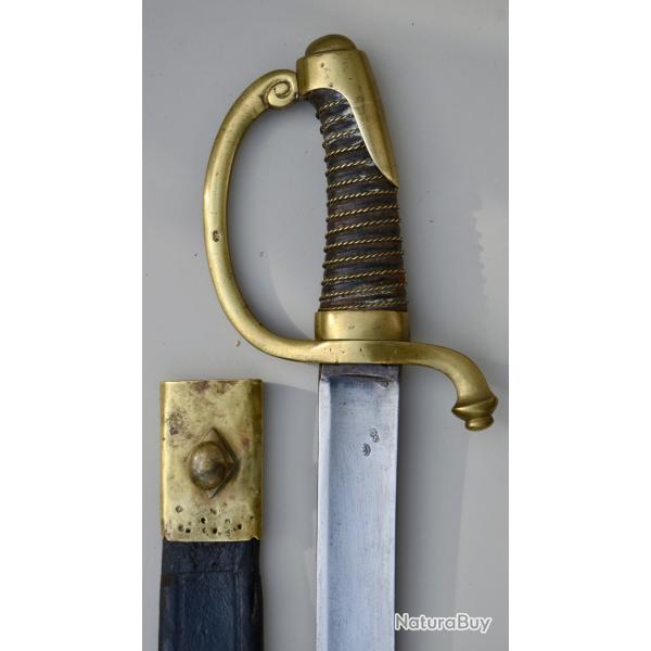 Sabre briquet d'infanterie la vieille Garde Imp�riale premier empire fran�ais de 1809 tr�s bel �tat