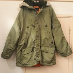 Parka a capuche vintage type US G1 taille XL couleur kaki
