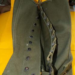 ARMEE AMERICAINE U.S : PAIRE DE GUETRES  DE L'ARMEE AMERICAINE MODELE 1938 WWII , COULEUR KAKI TAILL