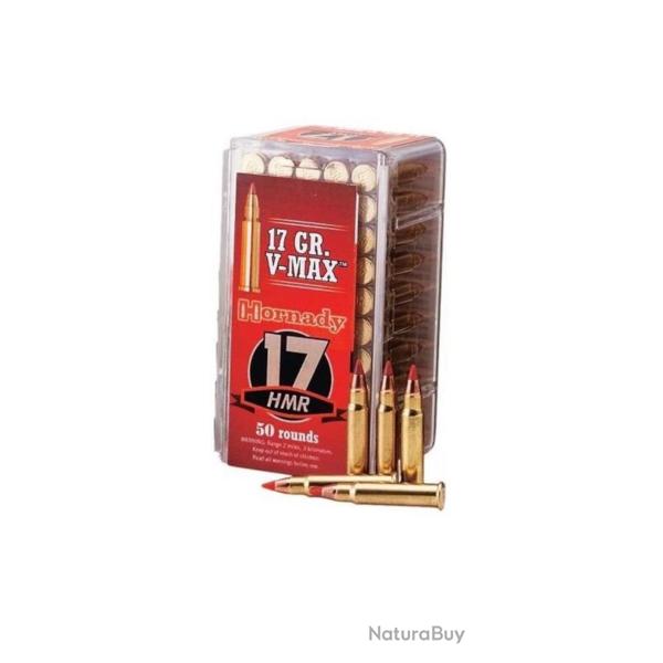 BALLES HORNADY , V-MAX 17GR , Calibre: 17HMR. Lot de 150 cartouches.