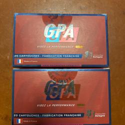 LOT DE DEUX BOITES SOLOGNE .30R BLASER GPA 180GR - 11.7G