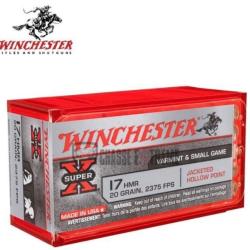 50 Munitions WINCHESTER Super-X cal 17Hmr 20gr JHP