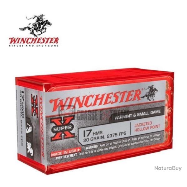 50 Munitions WINCHESTER Super-X cal 17Hmr 20gr JHP