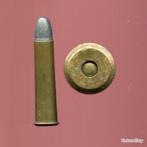 .38-40 Remington Hepburn - RARE - �tui 45.6 mm - balle plomb m�plate - petite bomb�e
