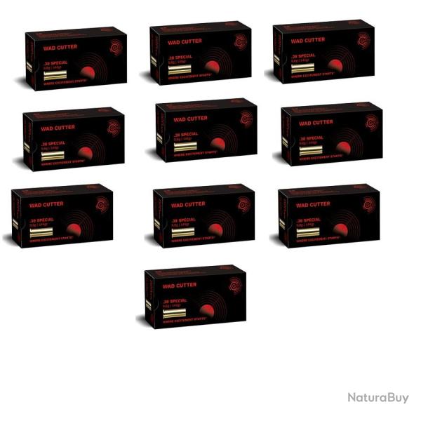 Munitions GECO cal.38 sp�cial wad cutter 9.6g 146gr par 500