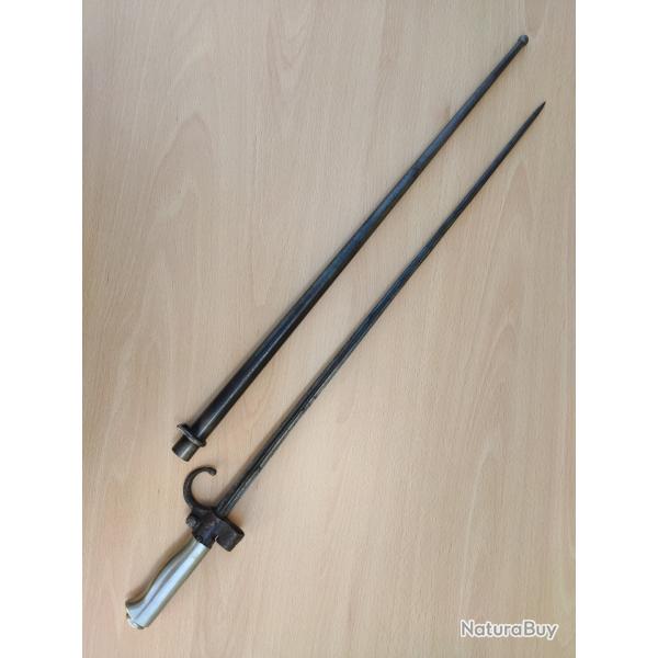 �p�e ba�onnette 1886 fran�aise rosalie 1er type poign�e maillechort fr ww1