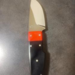 Superbe Skinner MG manche micarta Lame poli miroir, tranchant rasoir !!