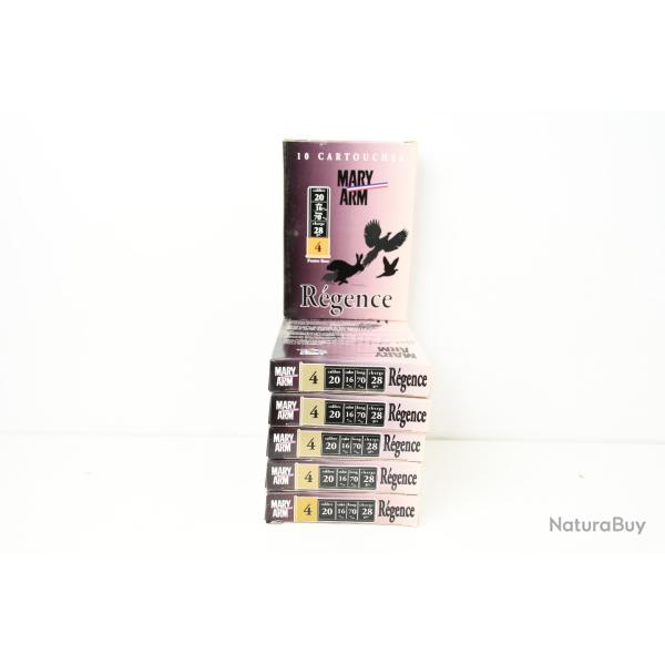 60 Cartouches Mary Arm R�gence cal 20
