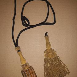 lots dragonne en fil dor suspente de 40cm + une autre incomplete officier superieur collection