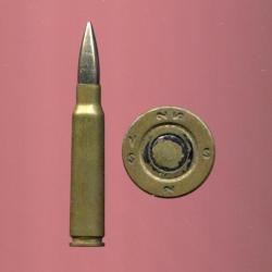 7.5 x 58 MAS Mle 1924c - RARE - &eacute;tui 58 mm - balle nickel - marquage  : VS 25 S 2