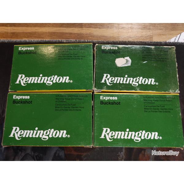 Lot de 20 Remington Buckshot 12/70 - 9 et 16 grains