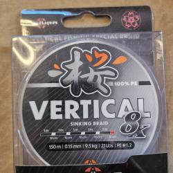 Tresse SAKURA VERTICAL X8 PE1,2 150m - HILMAR SUPER DESTOCK !!!