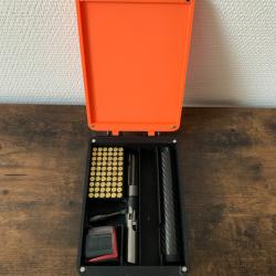Bo&icirc;te de rangement compl&egrave;te - Culasse .22LR / Silencieux / Chargeurs / Munitions