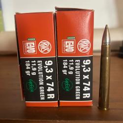 Balle RWS de 9,3x74R 184 gr