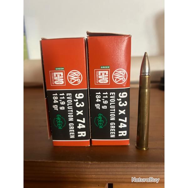 Balle RWS de 9,3x74R 184 gr