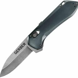 Couteau Gerber Highbrow Compact A/O Lame Drop Point Acier 7Cr17MoV SW Manche Alu Gris G30001738