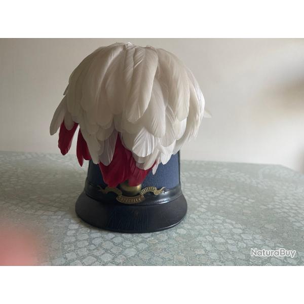 Tr�s beau shako d'�l�ve officier de l'ESM de St Cyr avec son casoar