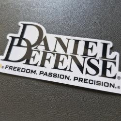 Sticker Daniel D&eacute;fense blanc 10cm (&eacute;galement dispo en Noir)