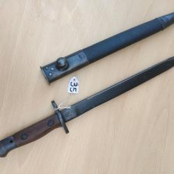 Ba&iuml;onnette anglaise pour Enfield mkII* fabrication indienne commonwealth WW2 empire britannique