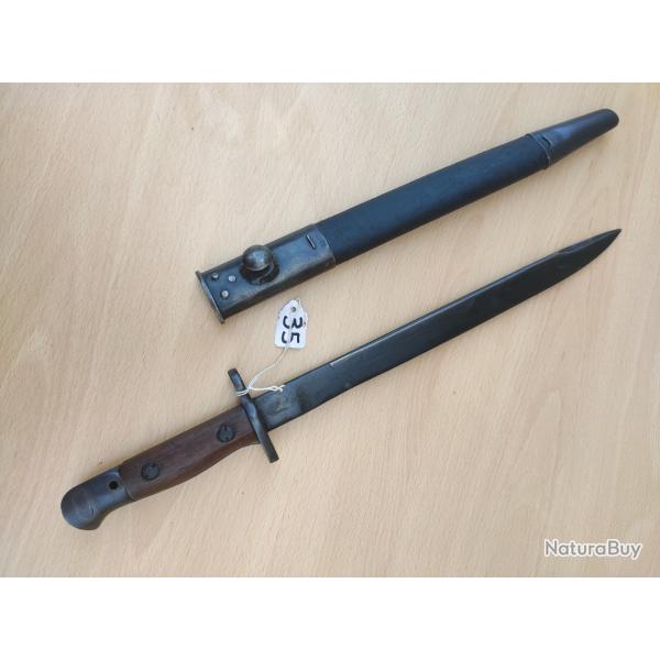 Ba�onnette anglaise pour Enfield mkII* fabrication indienne commonwealth WW2 empire britannique