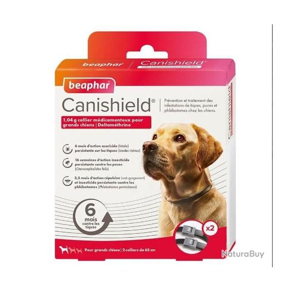 BEAPHAR CANISHIELD GRANDS CHIENS 65 CM X2