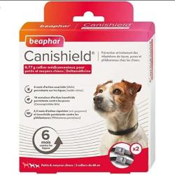 BEAPHAR Collier CANISHIELD PETITS ET MOYENS CHIENS 48 CM X2