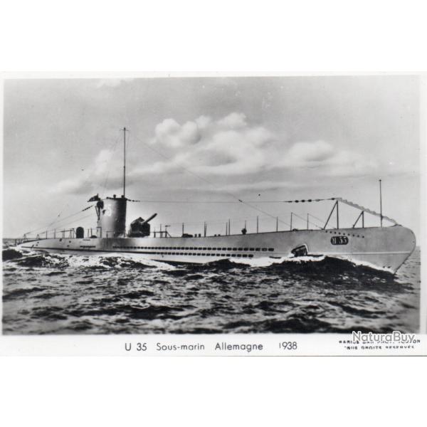 Carte postale U 35 Sous-marin Allemagne 1938 -N�7775