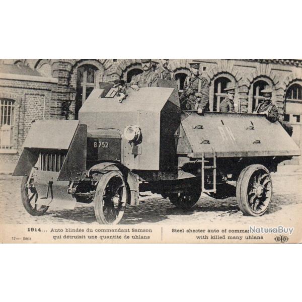 Carte Postale: 1914 Auto blind�e du commandant Samson -N�7775