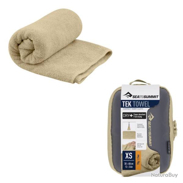 Serviette microfibre Sea to Summit Tek Towel XS 30x60 sable
