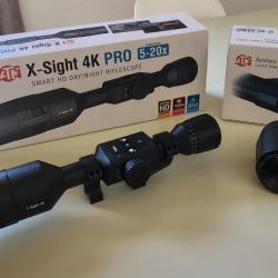 Pack lunette vision nocturne infrarouge ATN X- Sight 4K Pro zoom 5-20X + t&eacute;l&eacute;m&egrave;tre laser ATN 1500