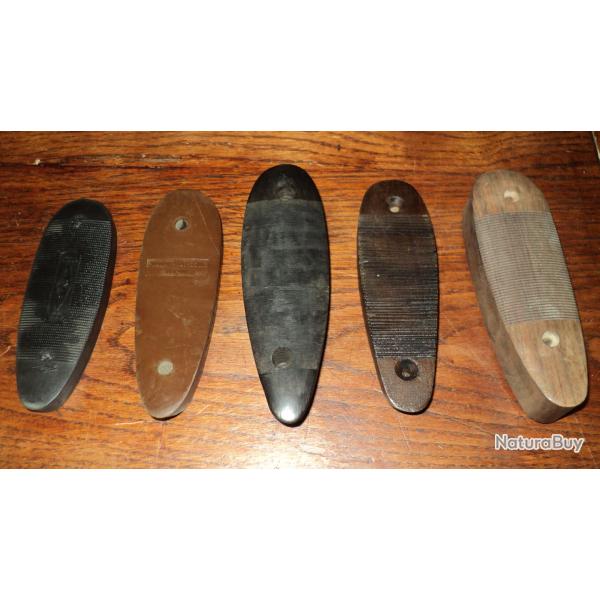 Lot de 5 plaques de couche pour fusils ou carabines